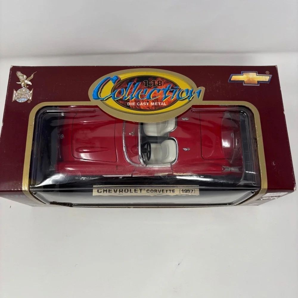 1957 Chevrolet Corvette Red 1:18 Diecast Yatming Open Box